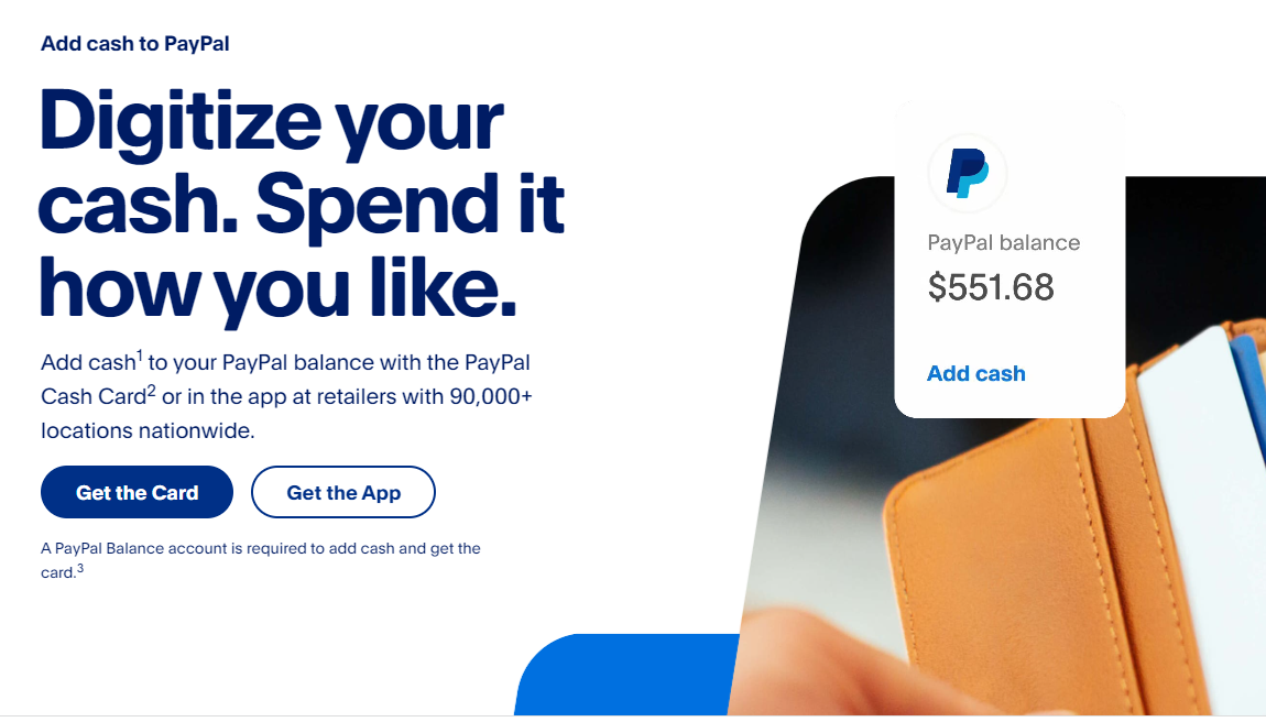 paypal homepage